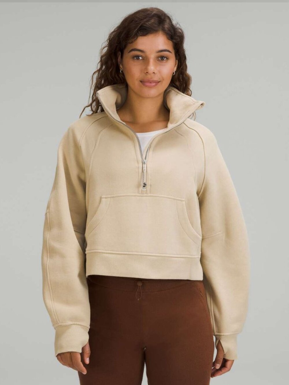 Lululemon Scuba Oversized Funnel Neck Half Zip XS/S